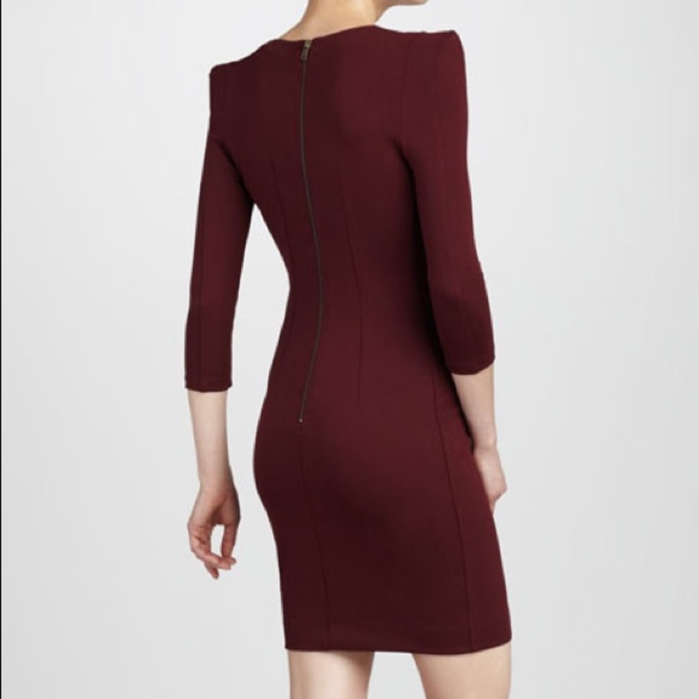 French connection FCUK Shiraz dress pointe shoulder sexy zip up - Picture 3 of 6
